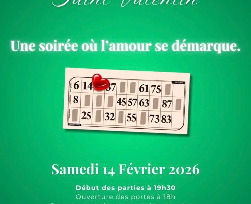 Loto de la Saint-Valentin de la société sportive d&rsquo;Allinges